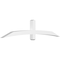 Ekena Millwork Bellingham Architectural Grade PVC Gable Bracket, 84"W x 17 1/2"H x 4"D x 4"F, 5/12 Pitch GBP084X18X0404BEL00 - alternate 1